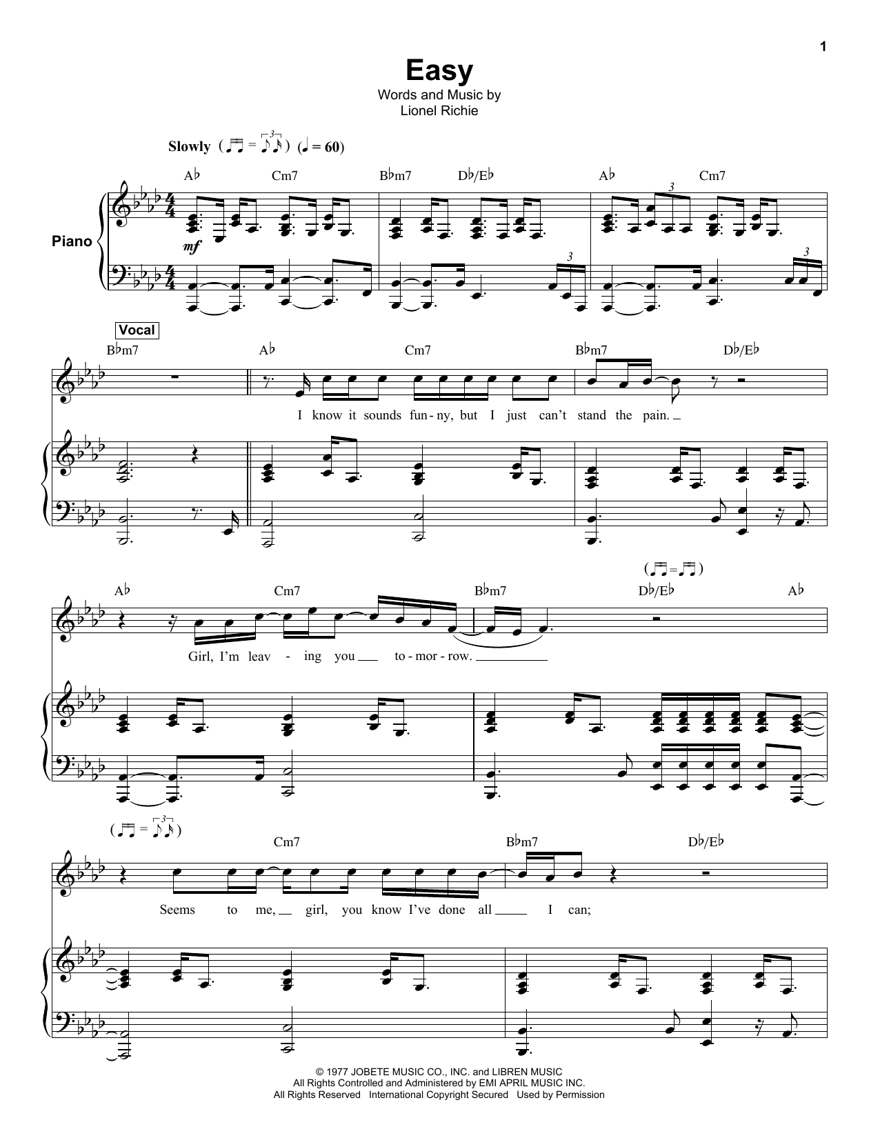 Product gallery: Page 1 of 1 Easy, The Commodores