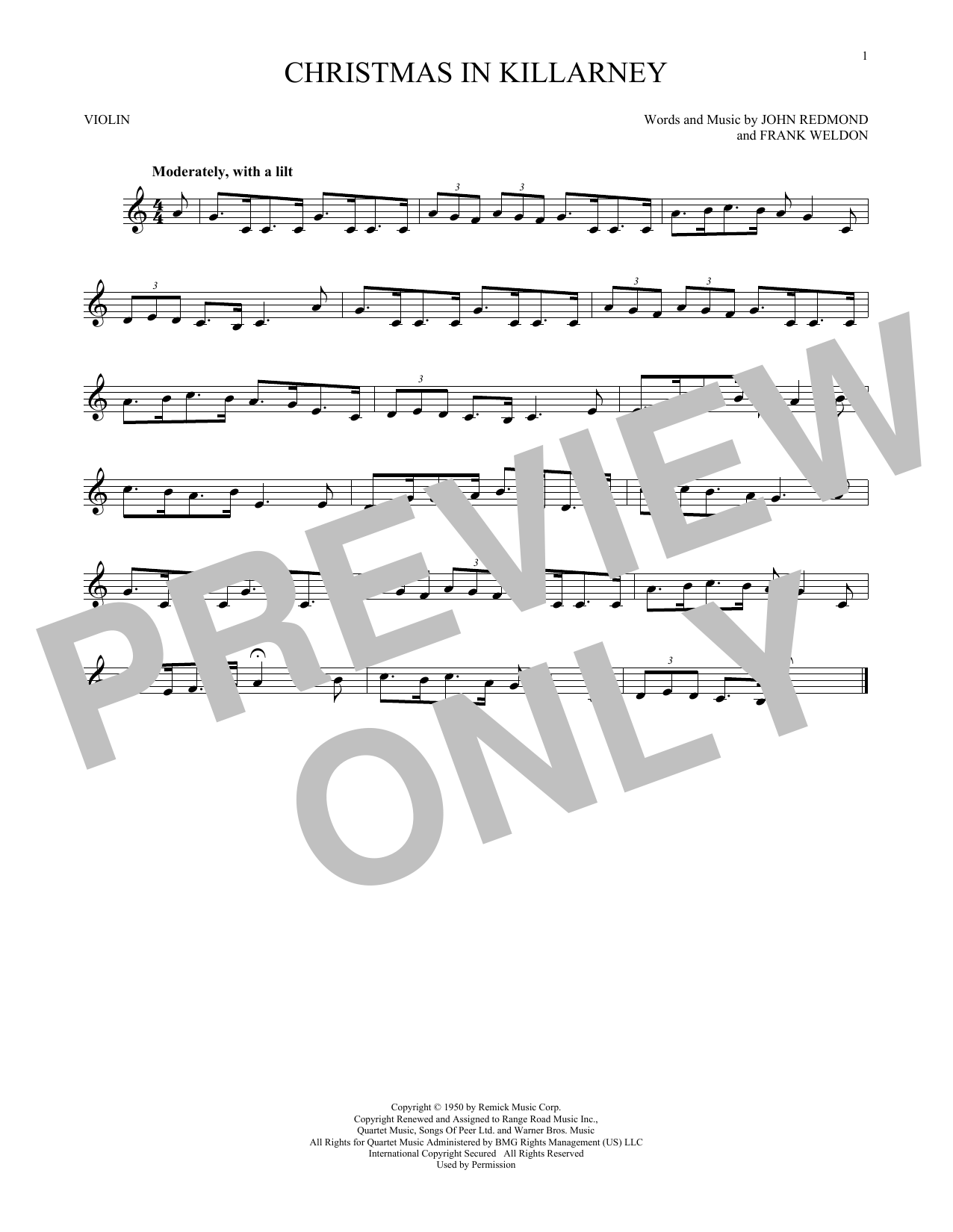 Product gallery: Page 1 of 1 Christmas In Killarney, John Redmond & Frank Weldon