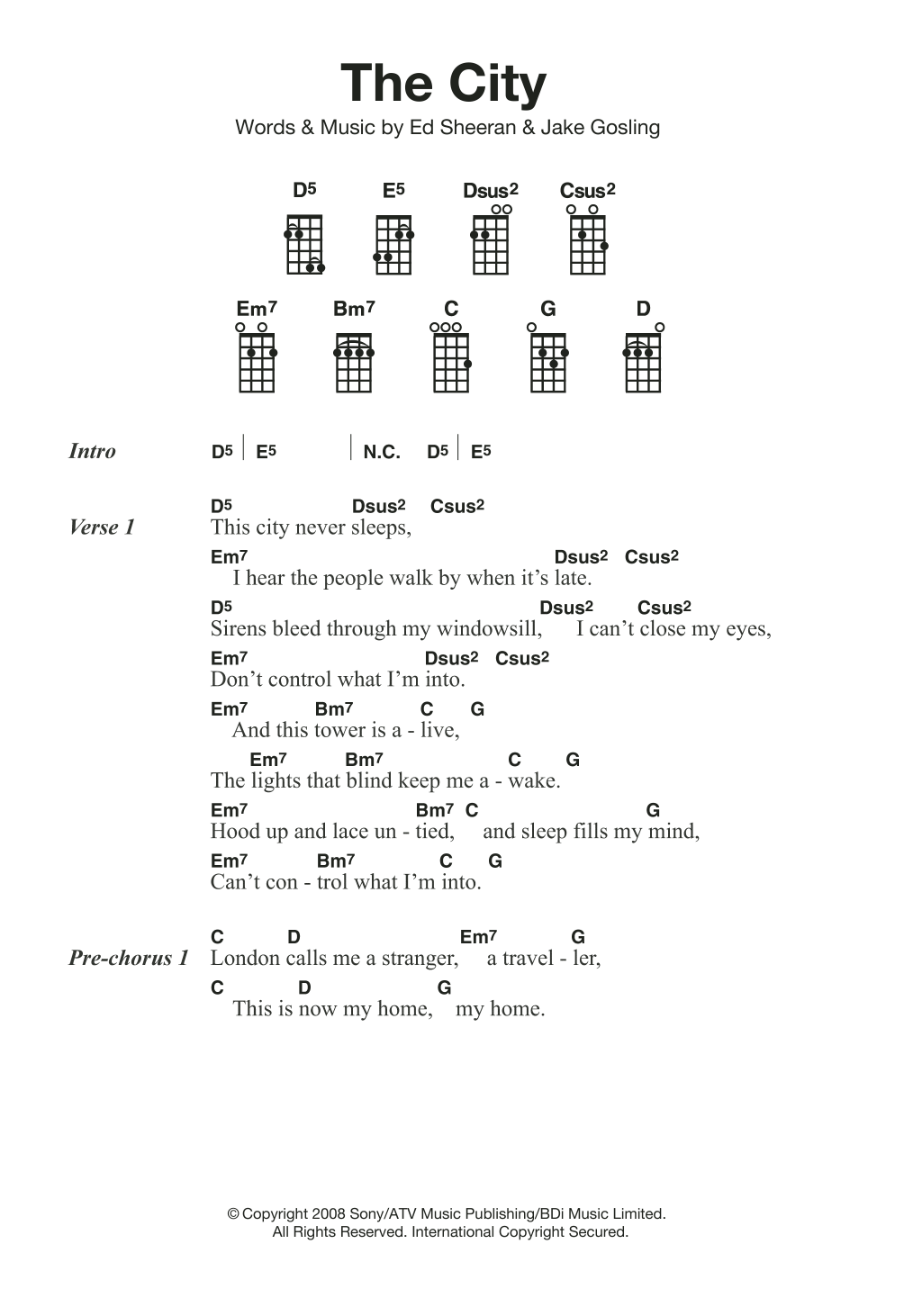 Product gallery: Page 1 of 1 The City, Ed Sheeran