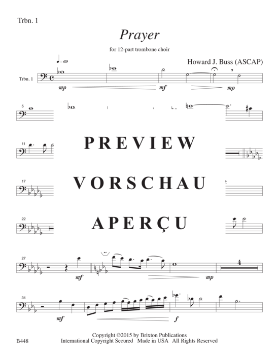 gallery: Prayer , , (12-stimmiger Posaunenchor)