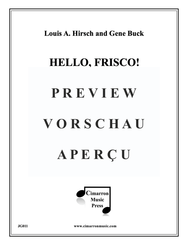 Produktgalerie: Seite 2 von 11 Hello, Frisco!, , Blechbläser Quintett