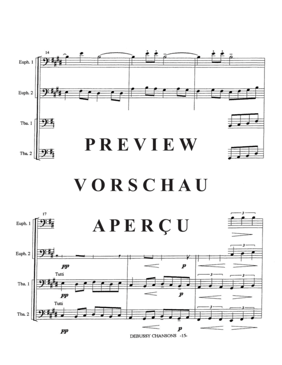 Product gallery: Page 17 of 21 Trois Chansons , , (Tuba Quartett EETT)
