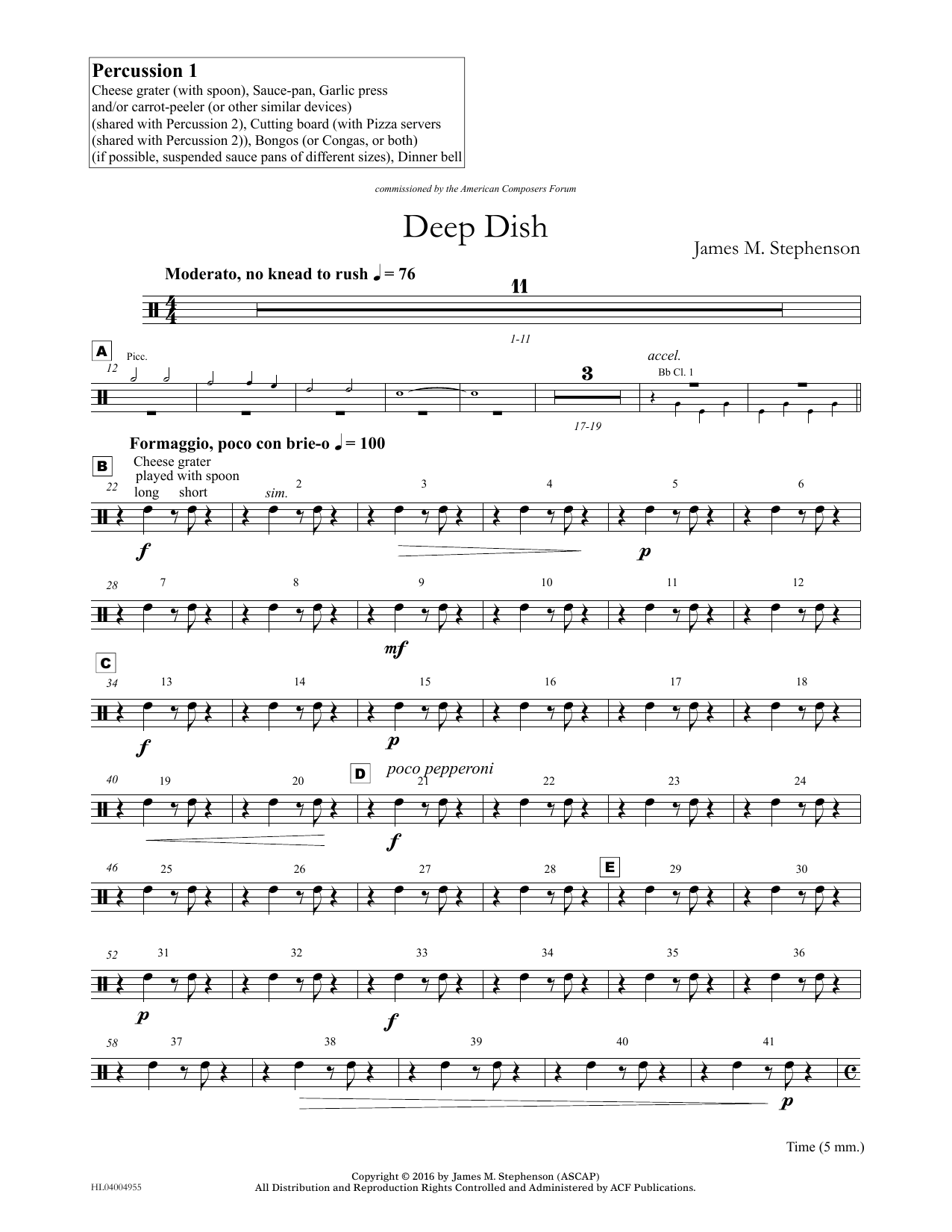 Produktgalerie: Seite 1 von 1 Deep Dish - Percussion I, James (Jim) M. Stephenson, Ensemble