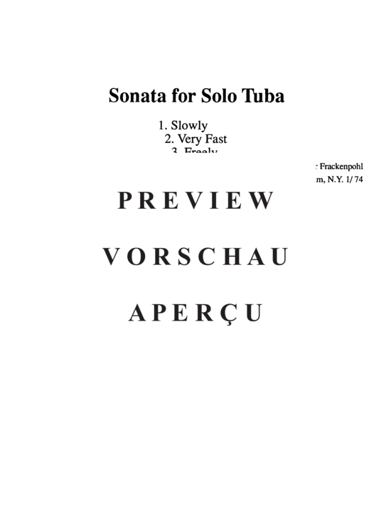 Product gallery: Page 3 of 11 Sonata , , (Tuba Solo)