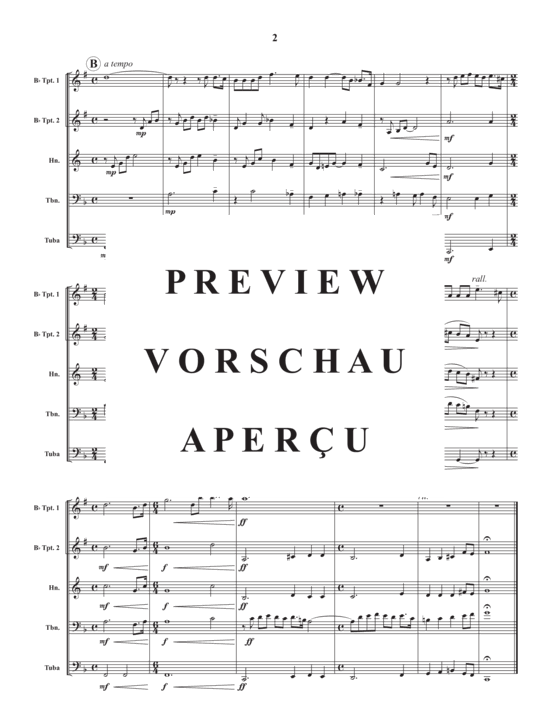 Produktgalerie: Seite 4 von 9 Nessun Dorma , , (Blechbläser Quintett)