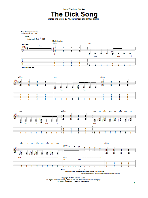 Produktgalerie: Seite 1 von 1 The Dick Song, Ministry, Gitarre