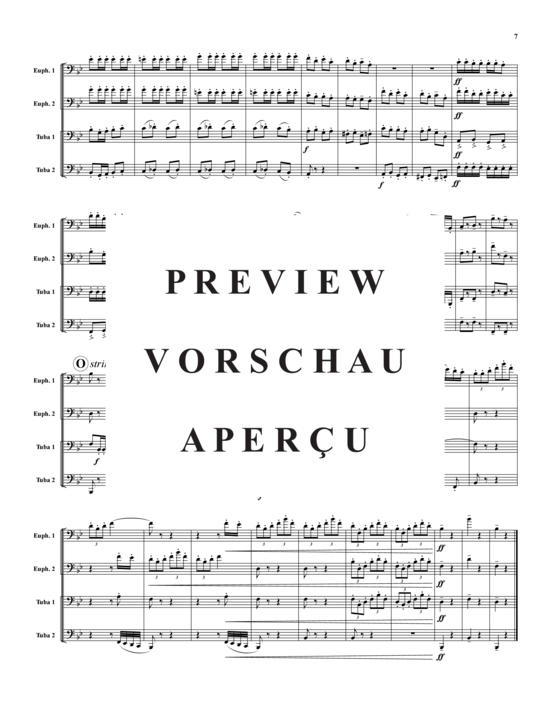 Product gallery: Page 8 of 21 March Militaire Francaise , , (Tuba Quartet: 2x Baritone, 2xTuba)