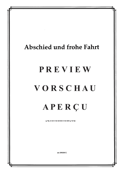 Product gallery: Page 2 of 4 Abschied und frohe Fahrt, 3 Lieder , , (mixed choir)
