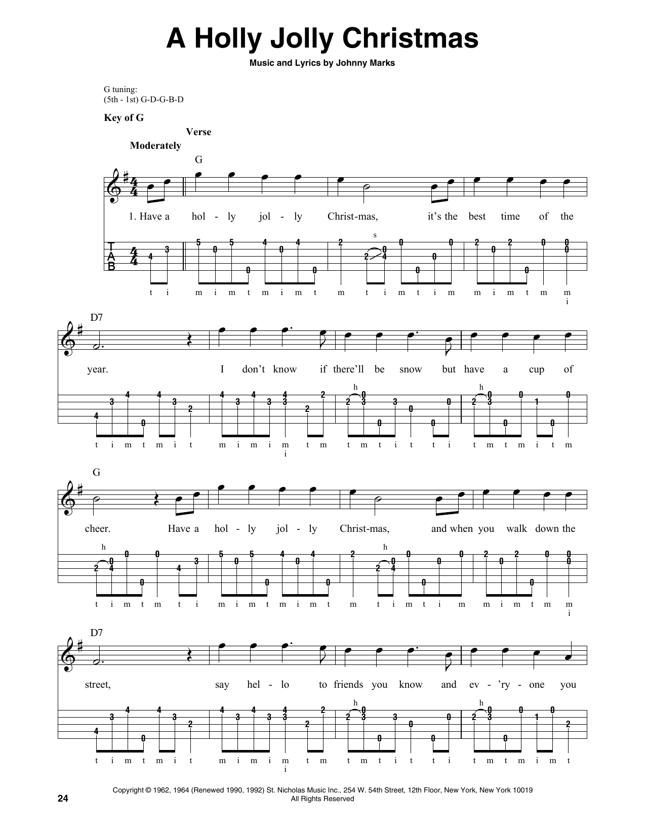 Product gallery: Page 1 of 1 A Holly Jolly Christmas, Johnny Marks