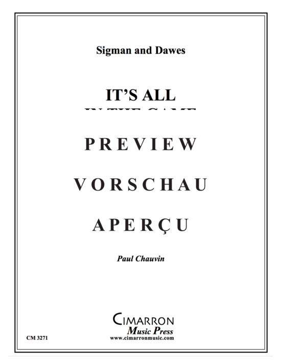 Produktgalerie: Seite 2 von 10 It´s All in the Game , , (Blechbläserquintett)