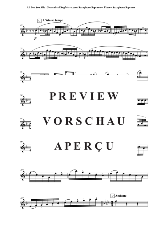 Product gallery: Page 16 of 17 Souvenirs d´Angleterre , , (soprano saxophone + piano)