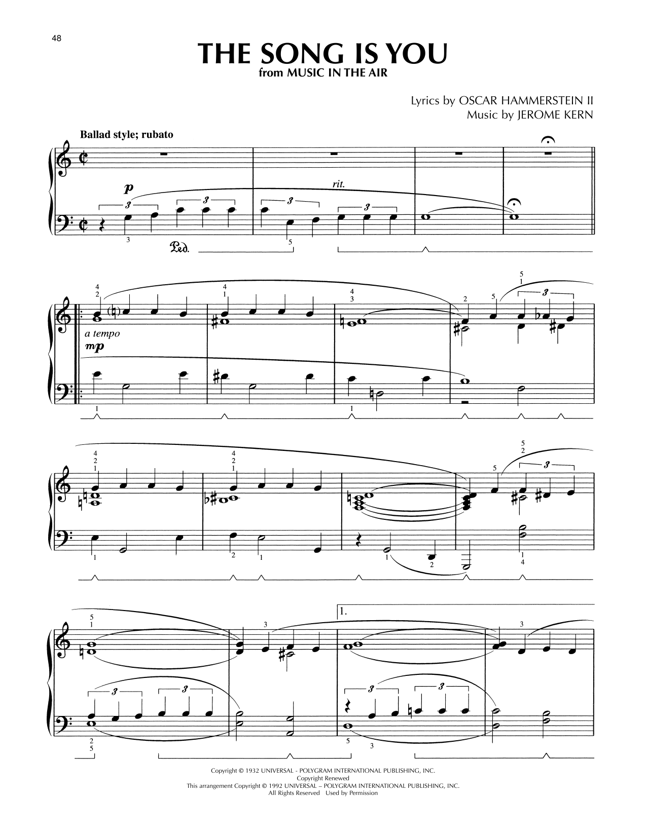 Produktbild zu: The Song Is You (arr. Lee Evans)