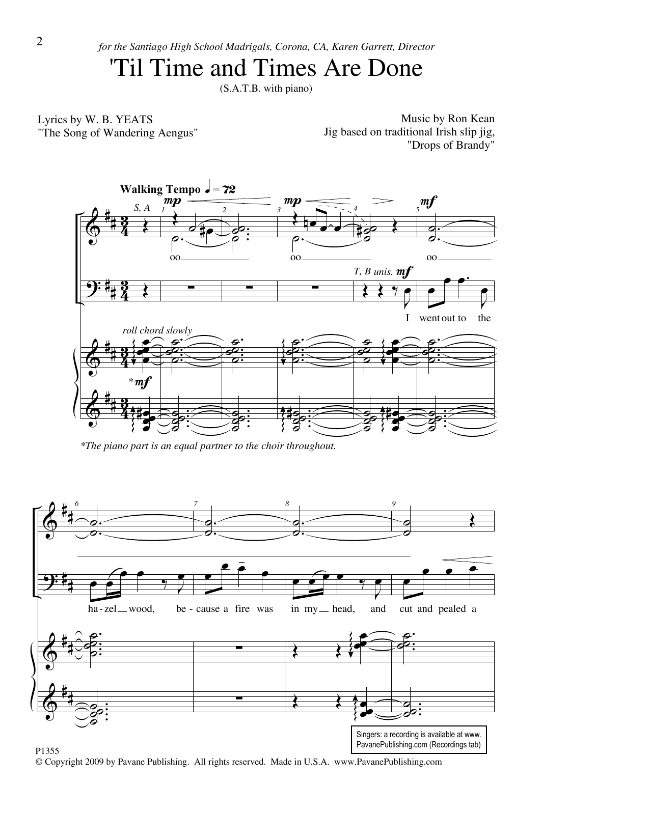 Produktgalerie: Seite 1 von 1 Til Time And Times Are Done, Ron Kean, Chor