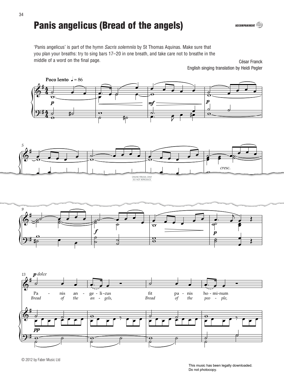 Produktbild zu: Panis angelicus (Bread of the Angels)