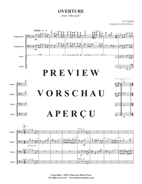 Product gallery: Page 3 of 18 Overture , , (Tuba Quartett EETT)