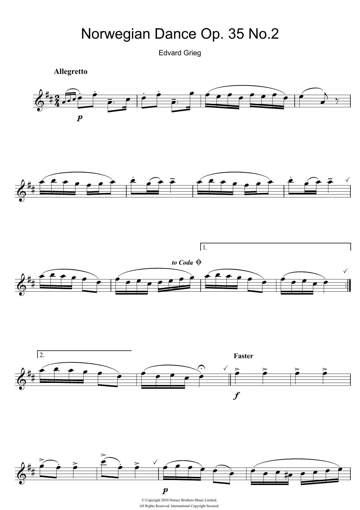 Product gallery: Page 1 of 1 Norwegian Dance No. 2 Op. 35, Edvard Grieg