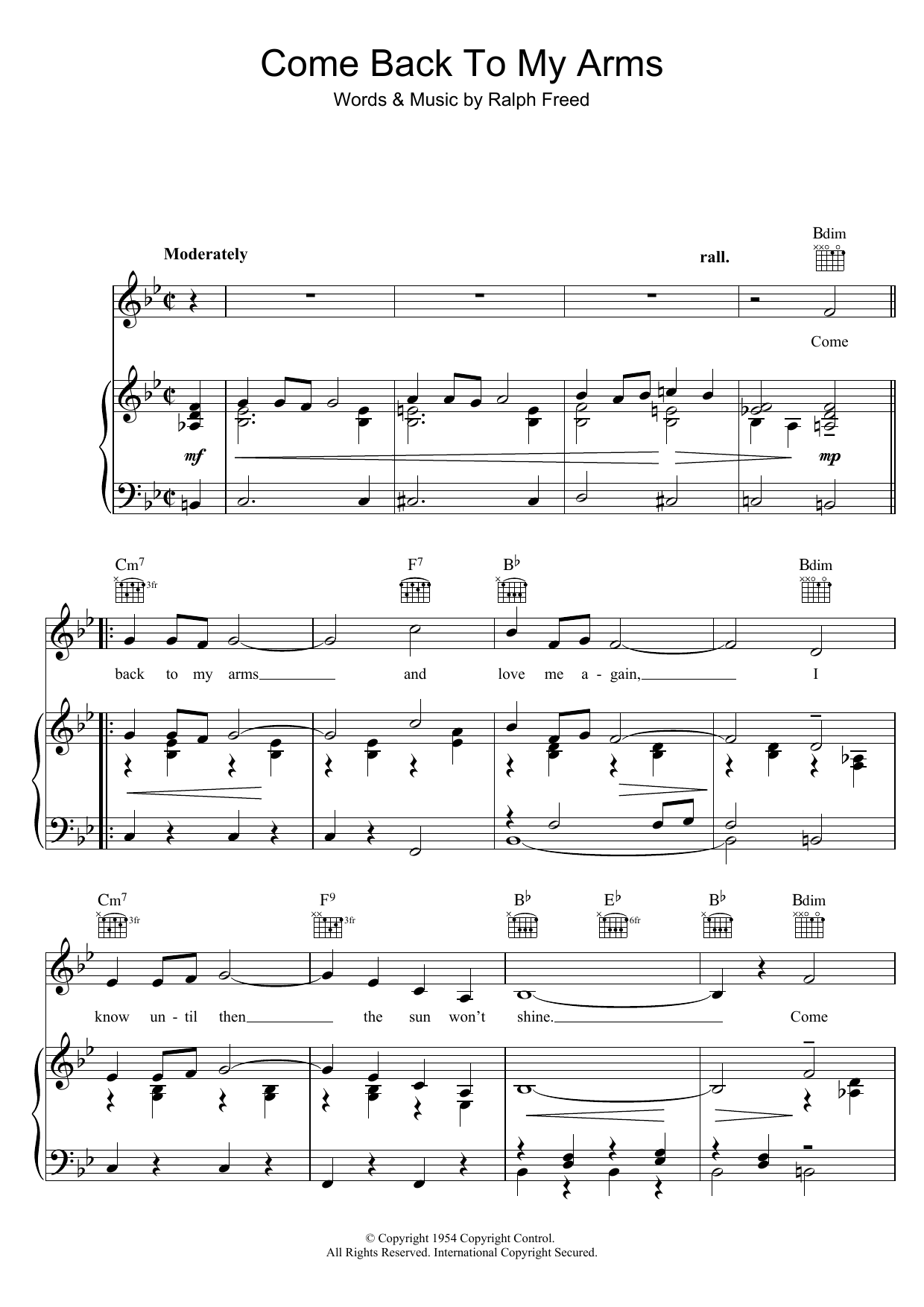 Produktbild zu: Come Back To My Arms