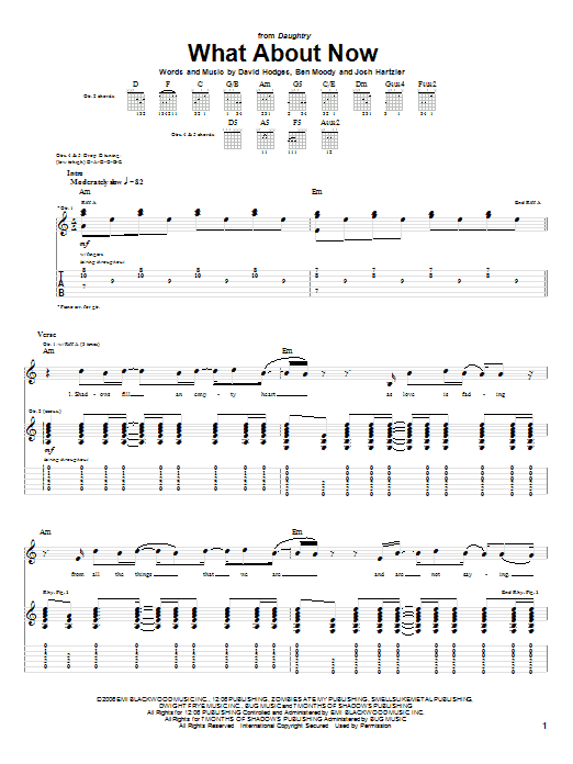 Product gallery: Page 1 of 1 What About Now, Daughtry