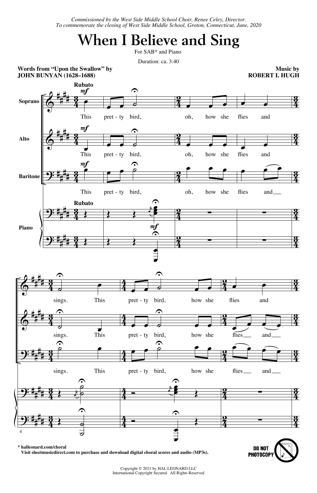 Produktbild zu: When I Believe And Sing