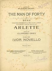 cover: The Man Of Forty (from 'Arlette'), Leonard MacKay, Gesang, Klavier