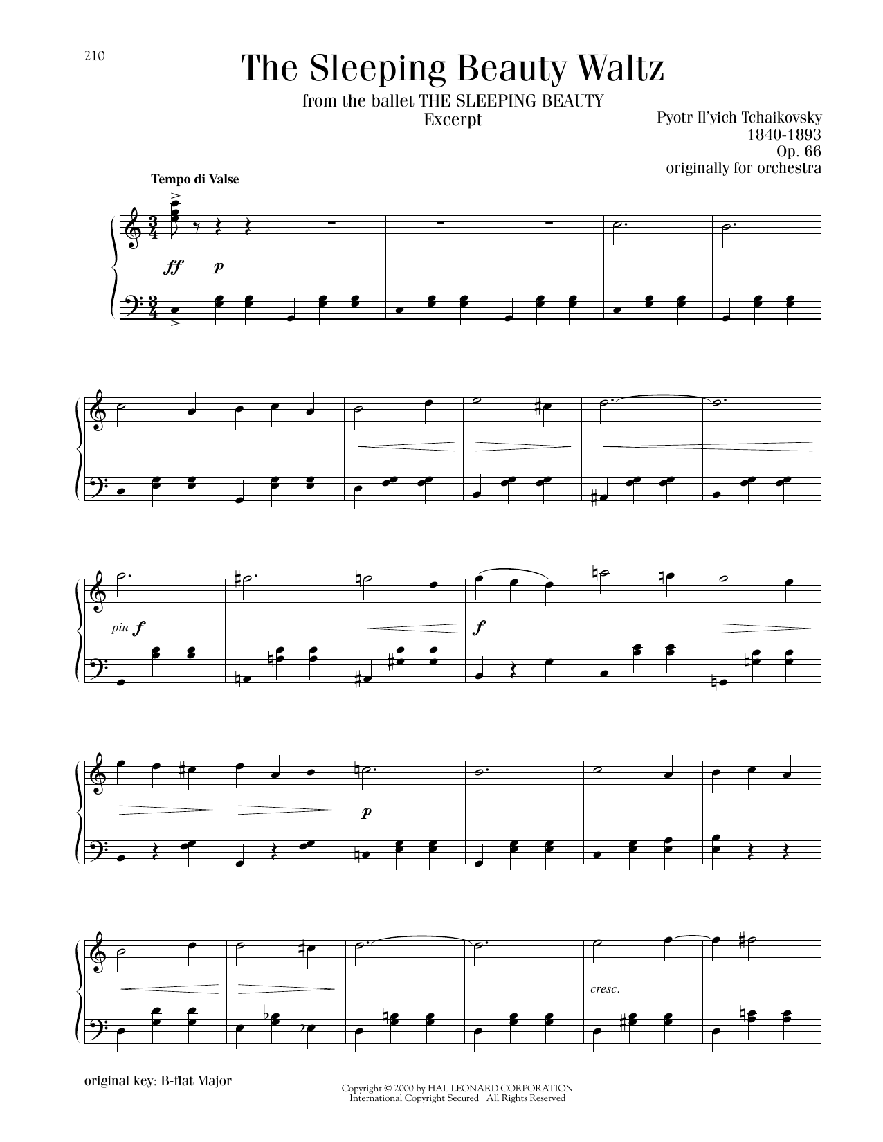 Produktbild zu: The Sleeping Beauty Waltz