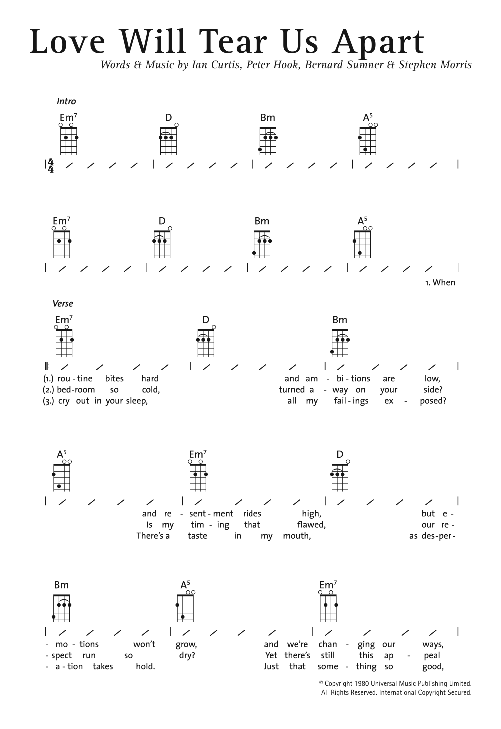 Product gallery: Page 1 of 1 Love Will Tear Us Apart, Joy Division