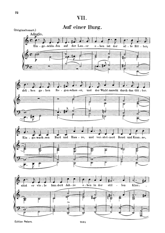 Product picture to: Auf einer Burg, Op.39 No.7Robert Schumann