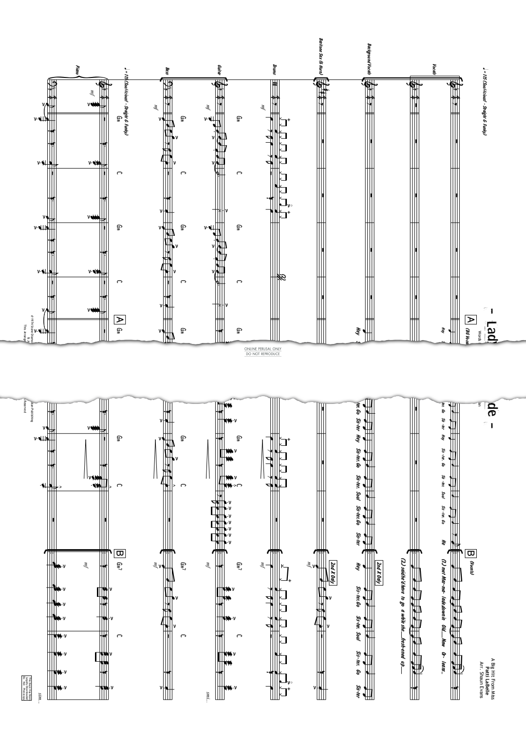 Product gallery: Page 1 of 1 Lady Marmalade, Patti LaBelle