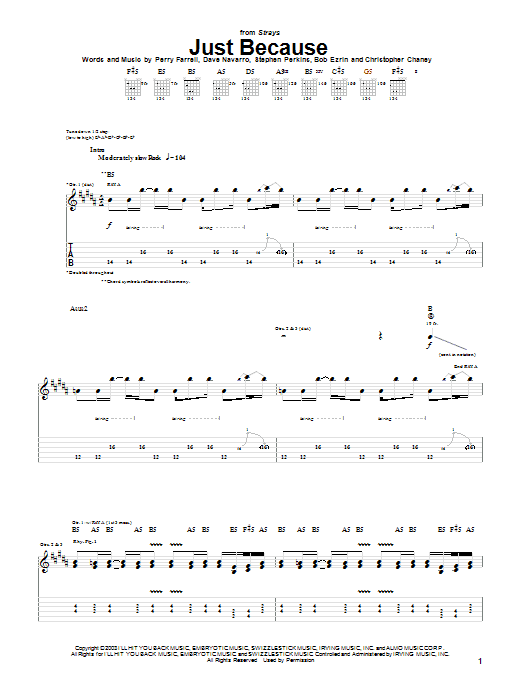 Product gallery: Page 1 of 1 Just Because, Jane's Addiction
