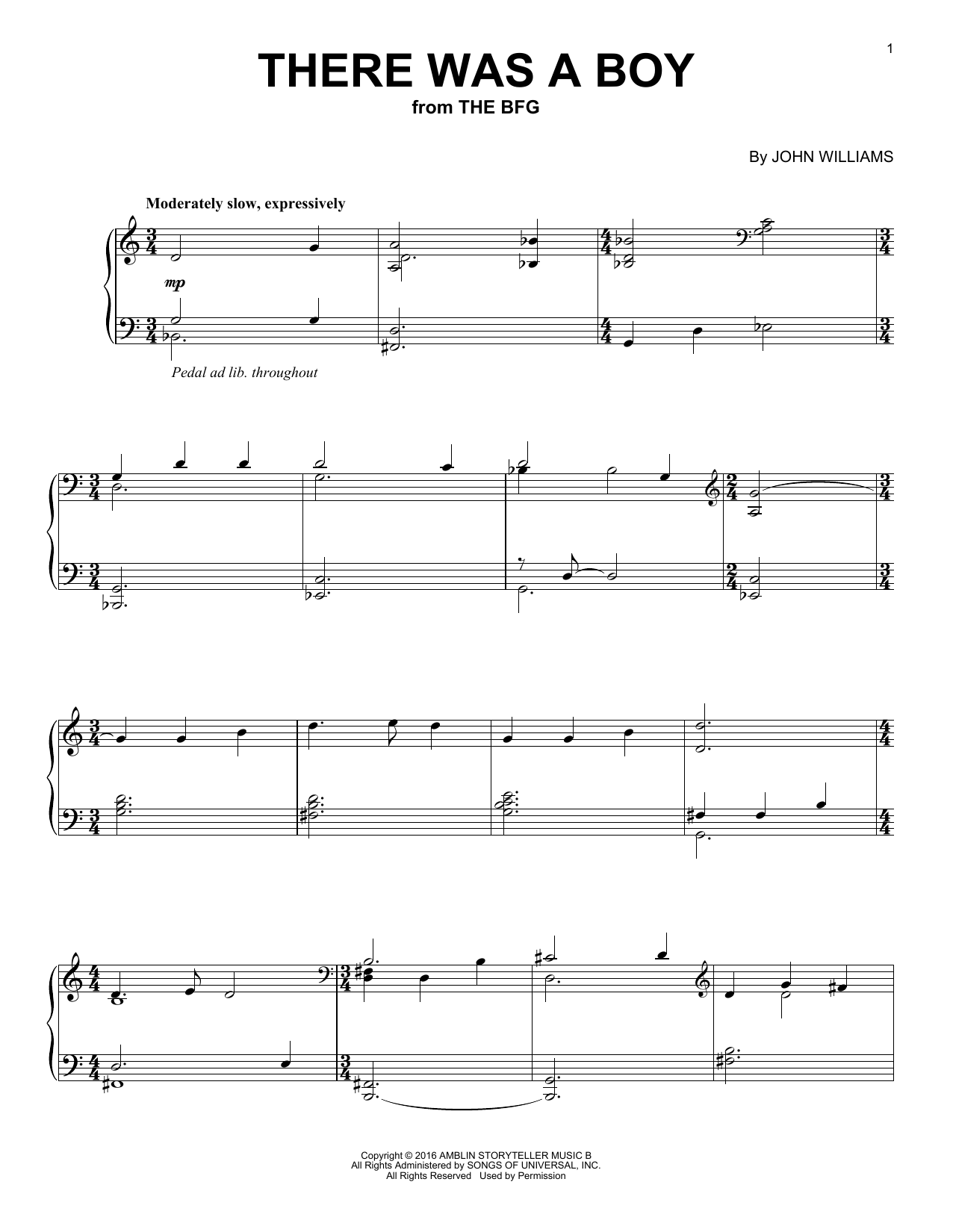 Product gallery: Page 1 of 1 There Was A Boy, John Williams