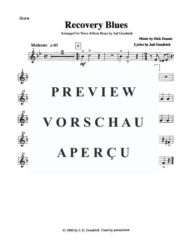 Produktgalerie: Seite 10 von 11 Recovery Blues, , Blechbläser Quintett
