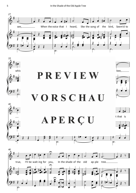 gallery: In the Shade of the Old Apple Tree, , (Gesang und Klavier)
