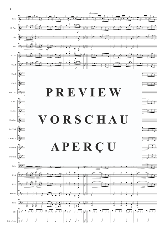 Produktgalerie: Seite 11 von 11 St. Patricks Day (band and optional bagpipes), , Concert Band und Dudelsack Solo