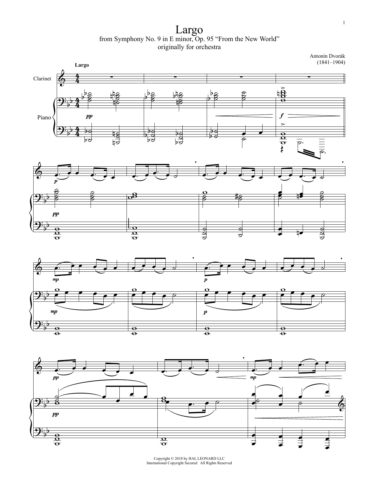 Product gallery: Page 1 of 1 Largo, Antonin Dvorak