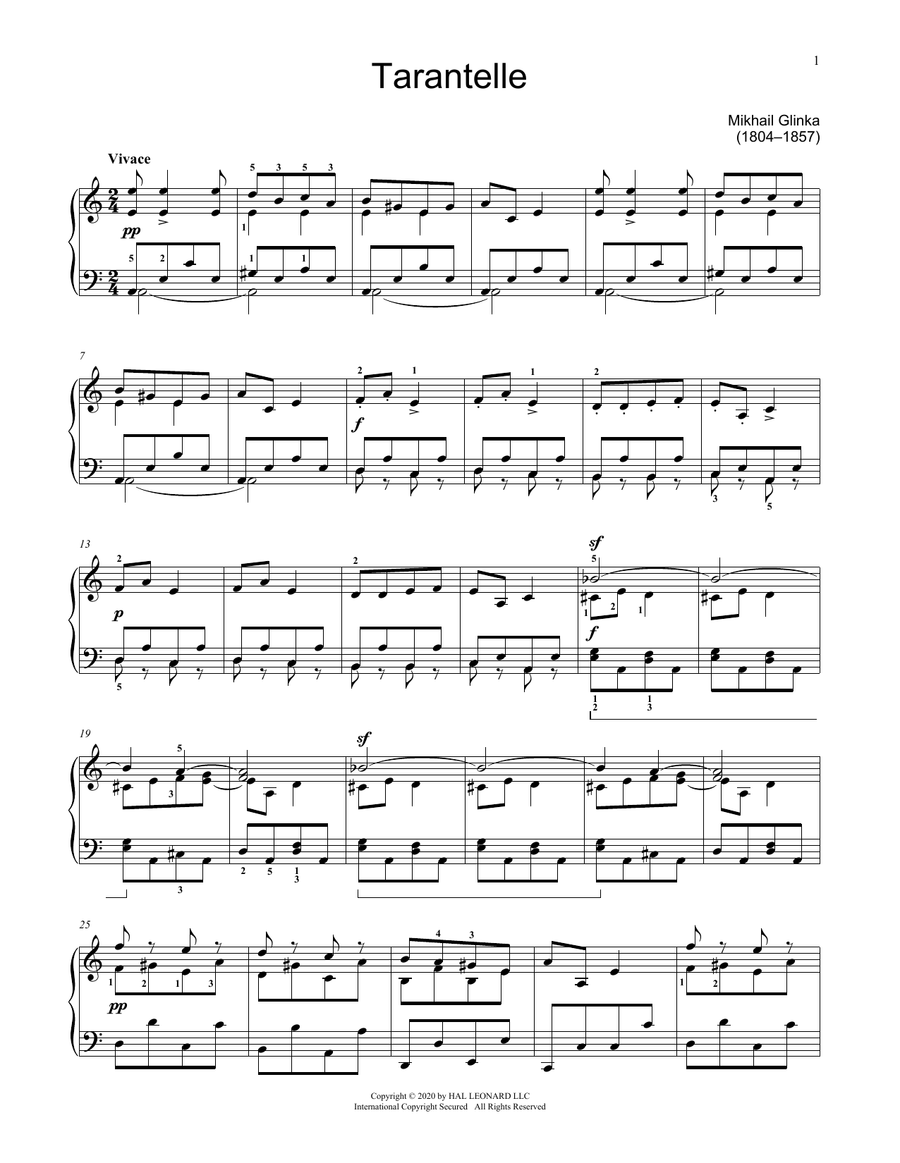Product picture to: Tarantella In A Minor