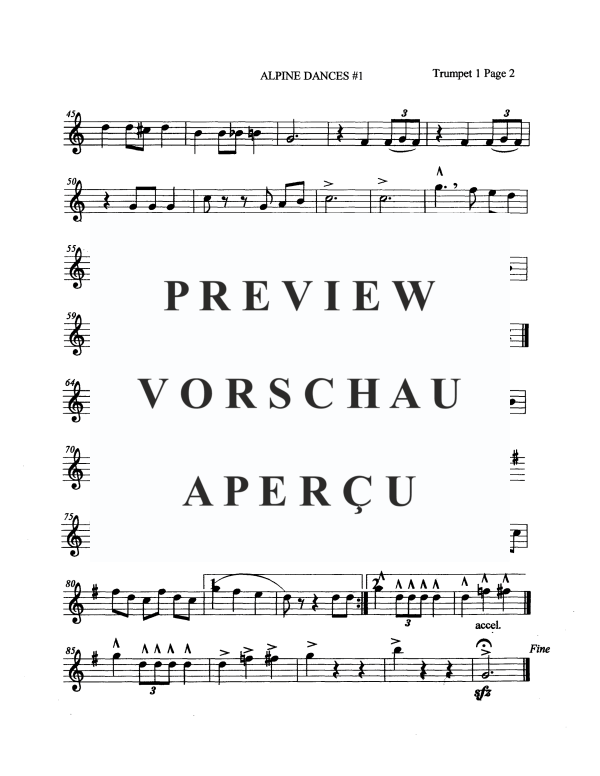 Produktgalerie: Seite 11 von 11 Alpine Dances #1, , Blechbläserquintett