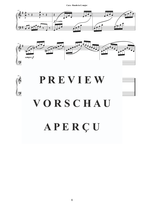 Produktgalerie: Seite 7 von 7 Rondo in G-Dur, , Klavier Solo