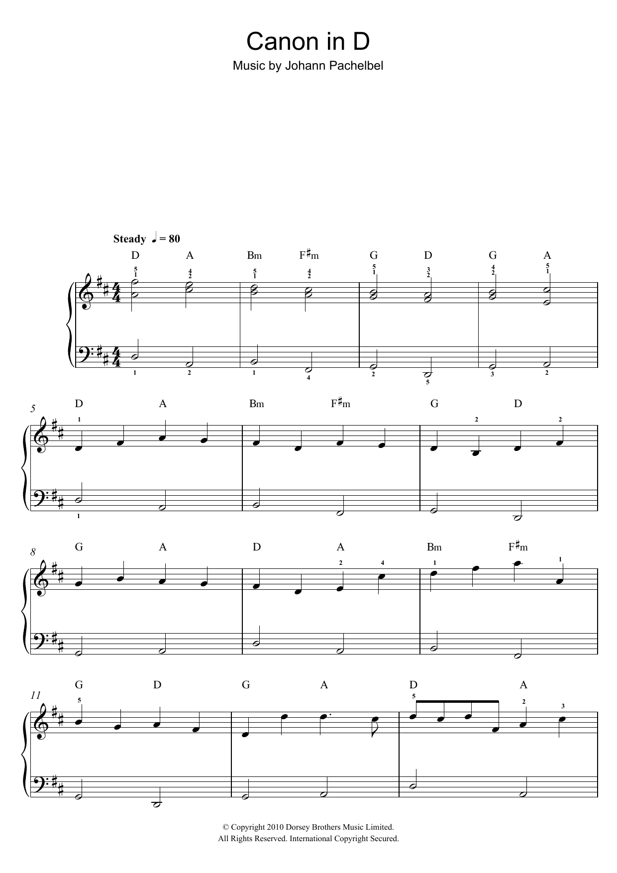 Product gallery: Page 1 of 1 Canon in D, Johann Pachelbel