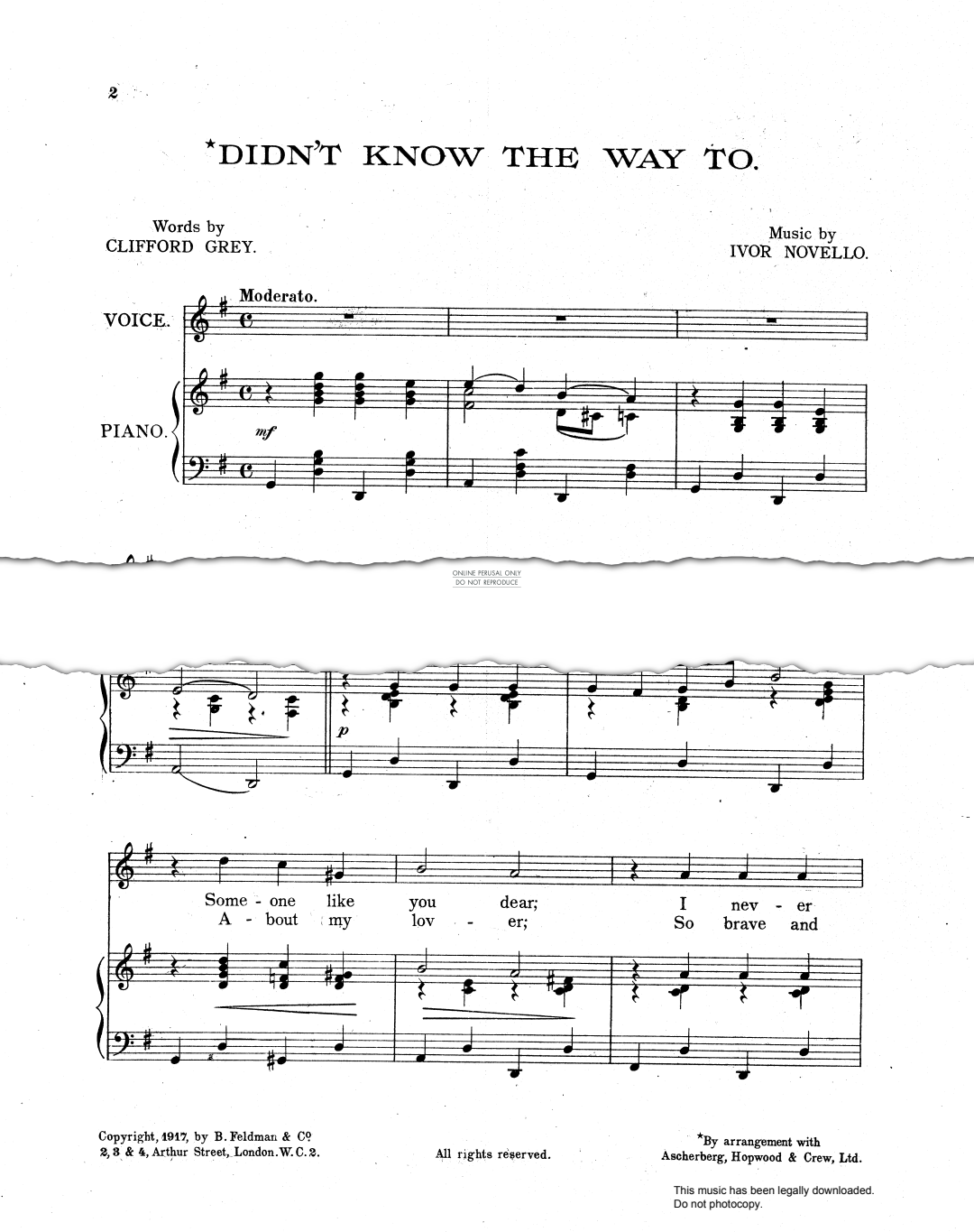 Produktbild zu: Didn't Know The Way To (from 'Arlette')