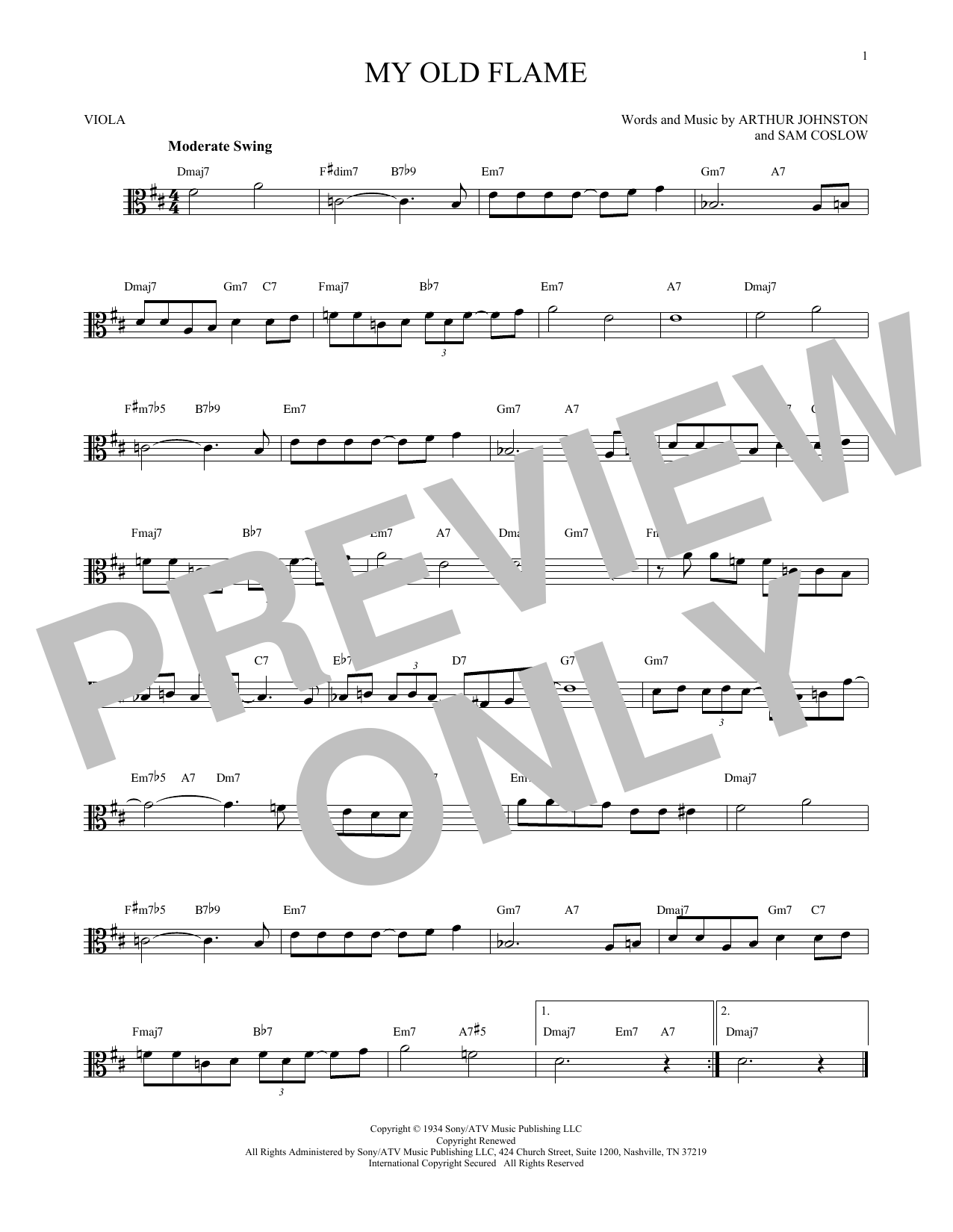 Product gallery: Page 1 of 1 My Old Flame, Sam Coslow