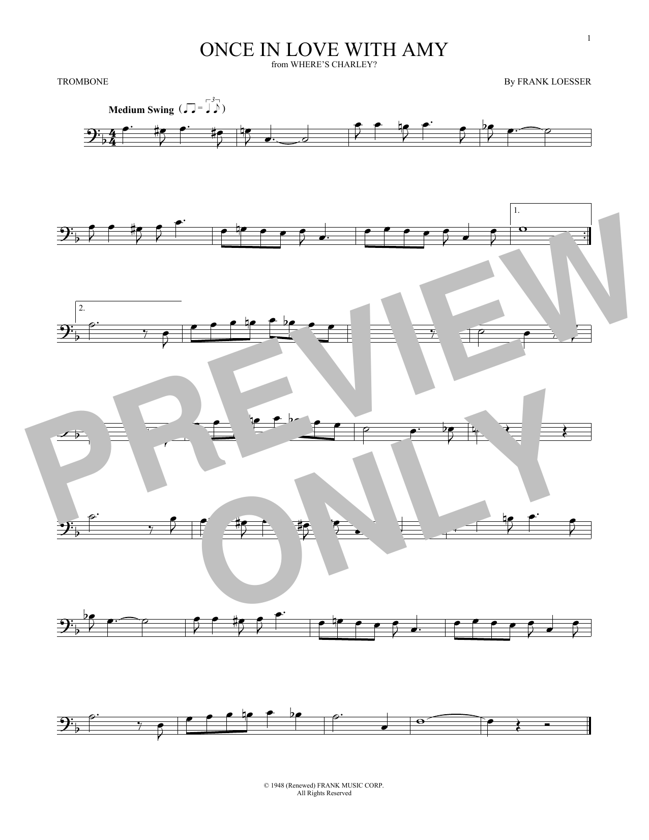 Product gallery: Page 1 of 1 Once In Love With Amy, Frank Loesser