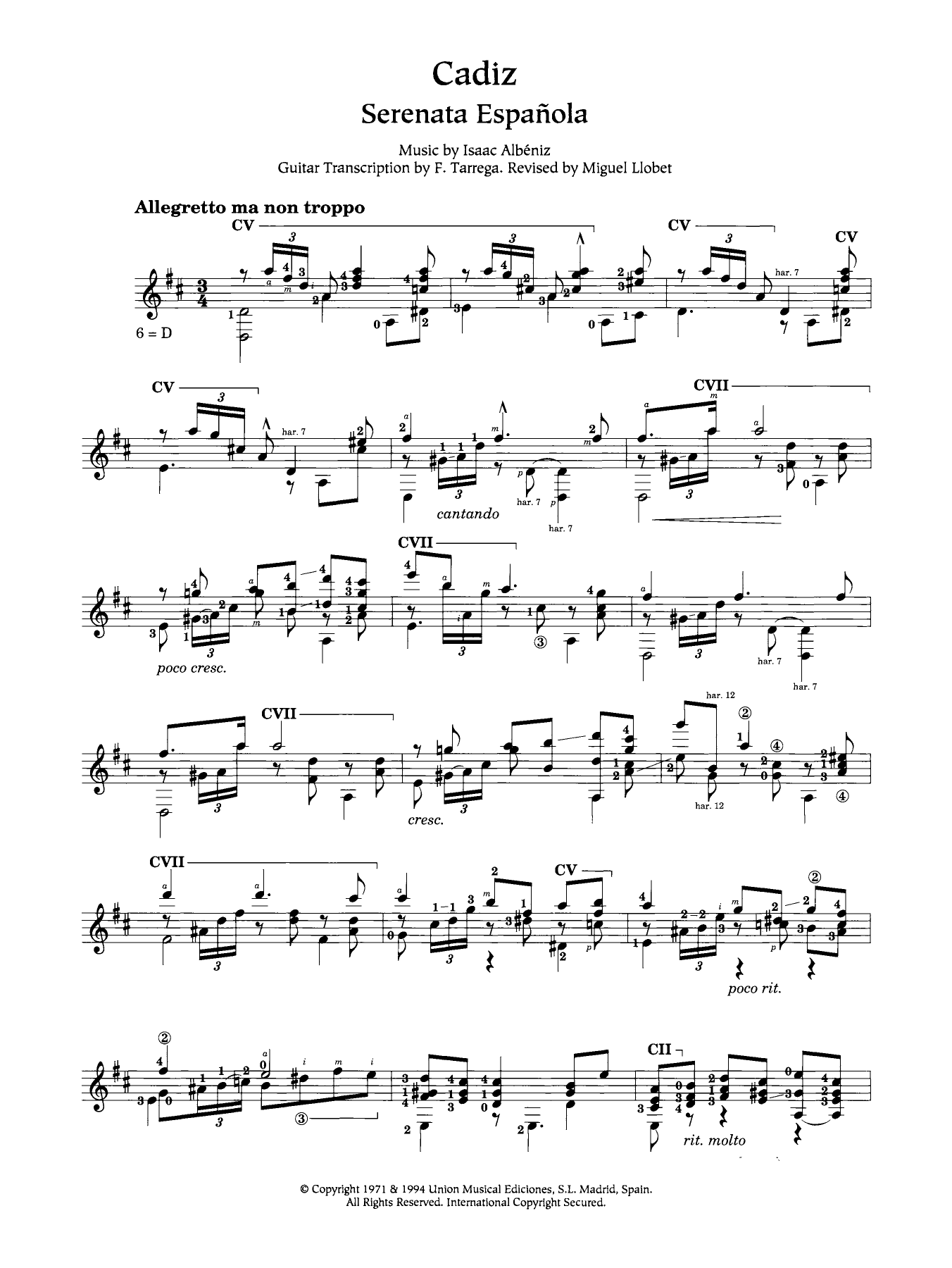 Product gallery: Page 1 of 1 Cadiz, Isaac Albéniz