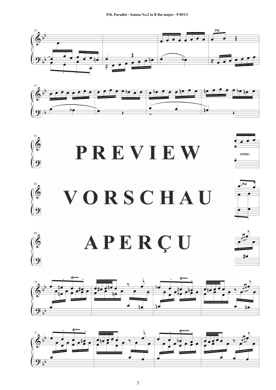 Produktgalerie: Seite 4 von 8 Sonate Nr. 2 in B-Dur, , Klavier Solo