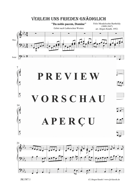 gallery: Verleih uns Frieden gnädiglich (Da nobis pacem, Domine), , Klavier und Gesang