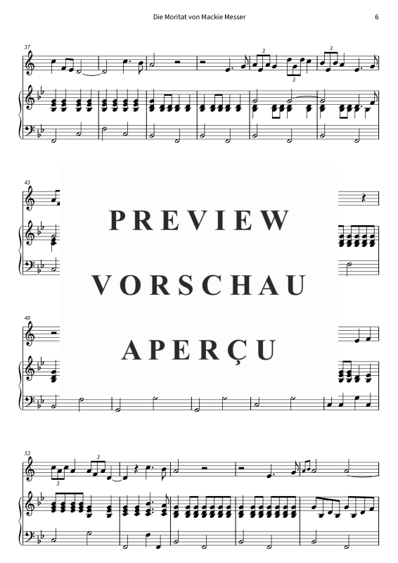 gallery: Die Moritat von Mackie Messer, , (Trompete in B und Klavier)