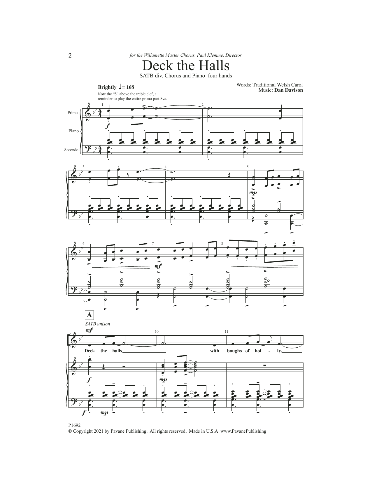 Produktgalerie: Seite 1 von 1 Deck the Halls, Dan Davison, Chor