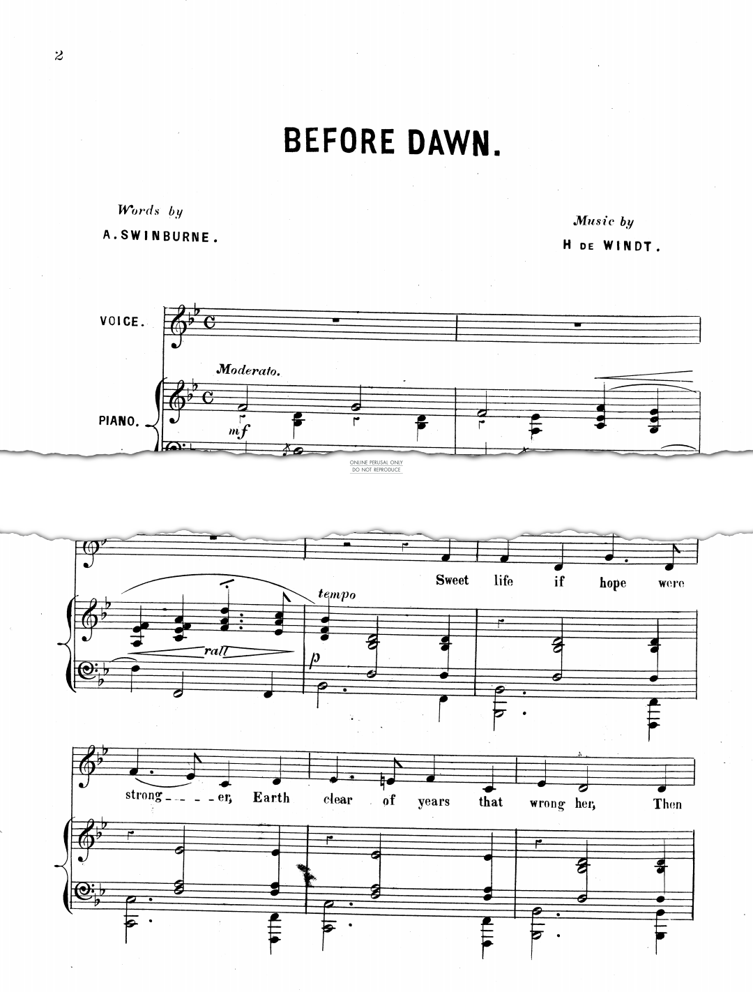 Produktgalerie: Seite 1 von 1 Before Dawn, H. de Windt, Gesang, Klavier