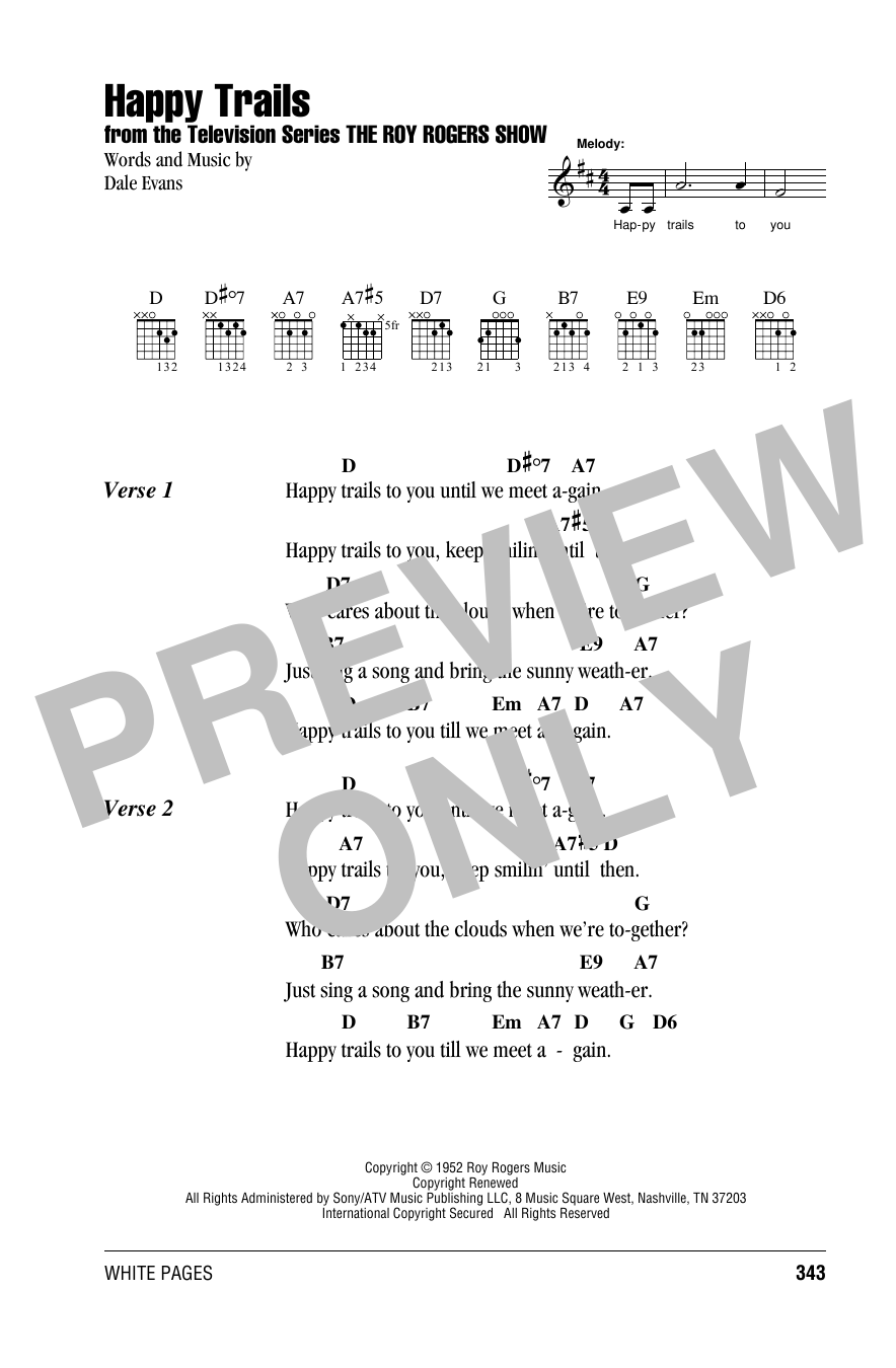 Product picture to:  Happy Trails - Roy Rogers