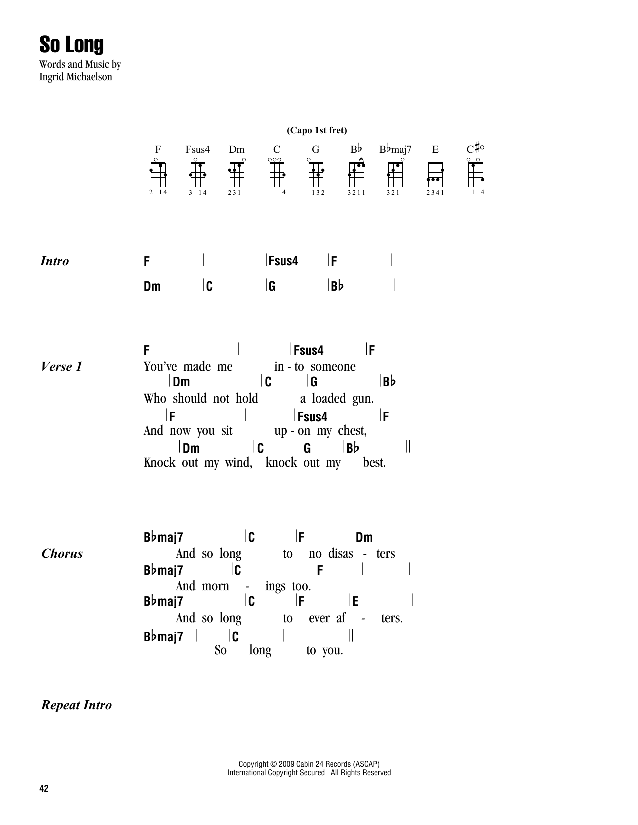Product gallery: Page 1 of 1 So Long, Ingrid Michaelson