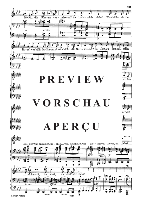 Product gallery: Page 3 of 3 Du liebst mich nicht D.193, , Low Voice and Piano